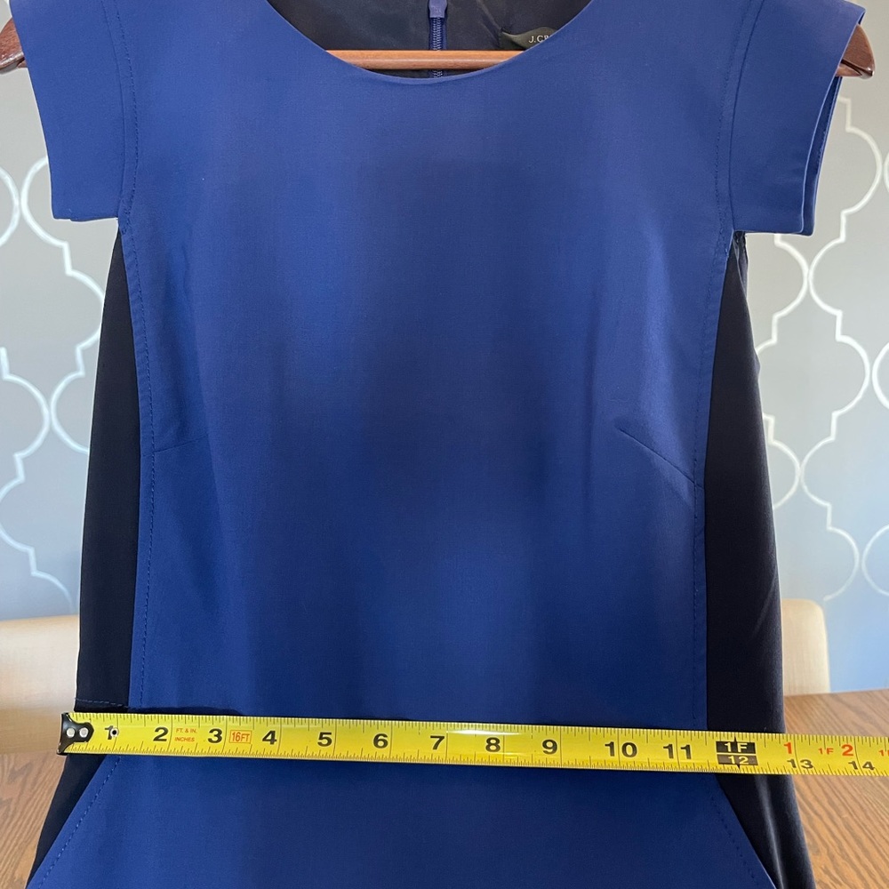 J.Crew Colorblock Sheath Resume Dress in Stretch Italian Wool - Picture 8 of 9